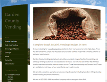 Tablet Screenshot of gardencountyvending.co.uk